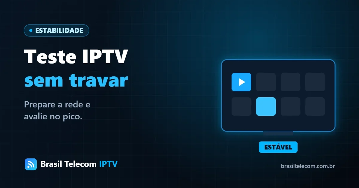 Teste IPTV sem travar: roteador Wi-Fi, TV e indicador de velocidade de internet — Brasil Telecom IPTV